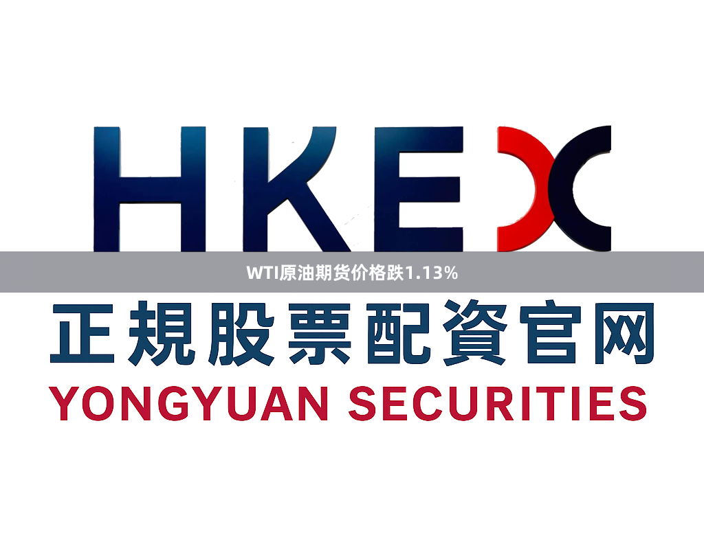 WTI原油期货价格跌1.13%