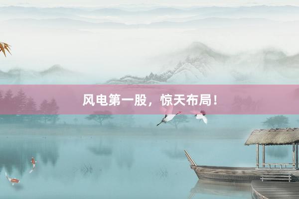 风电第一股，惊天布局！