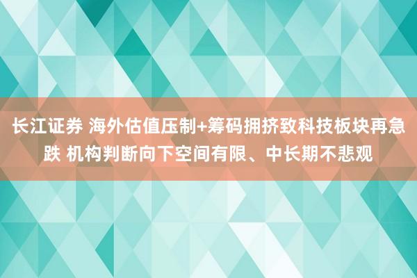 长江证券 海外估值压制+筹码拥挤致科技板块再急跌 机构判断向下空间有限、中长期不悲观
